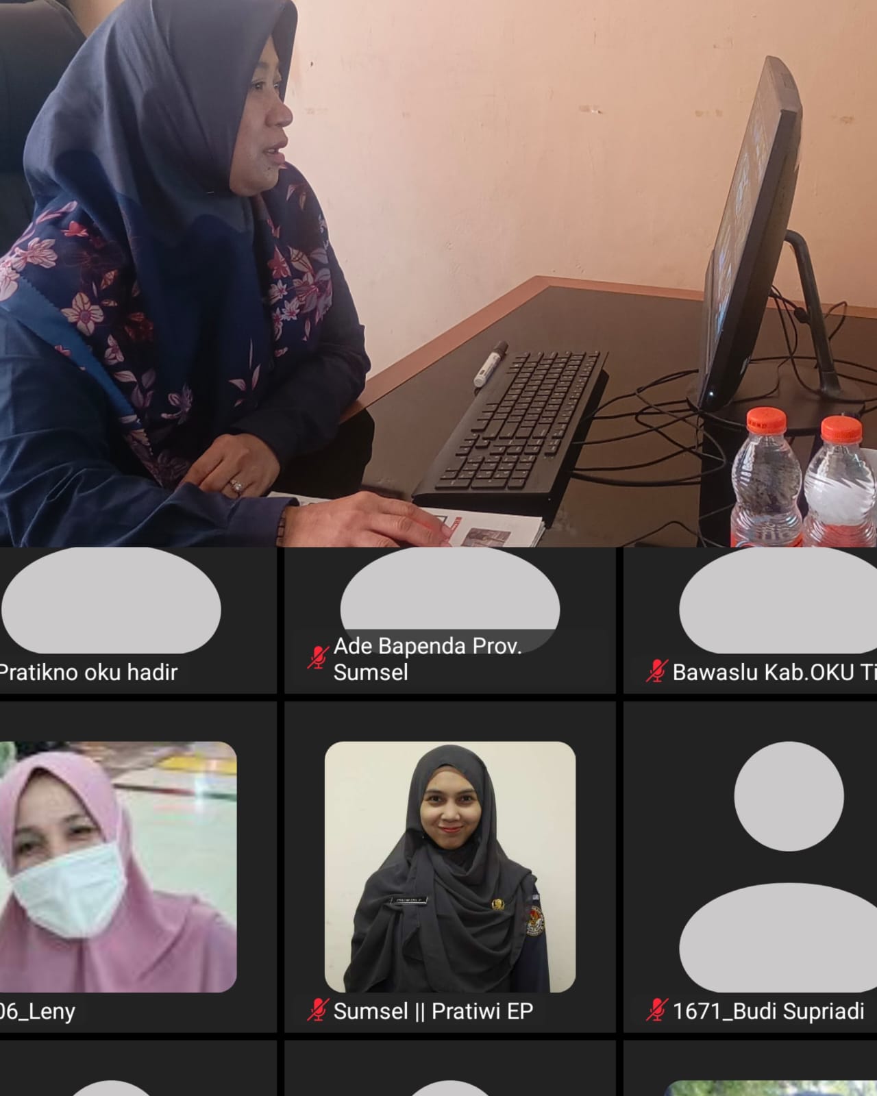 Bawaslu Ogan Ilir Hadiri Sosialisasi E-Monev oleh Komisi Informasi