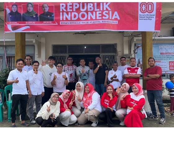 merikan hut ri ke 80 di sekretariat bawaslu ogan ilir