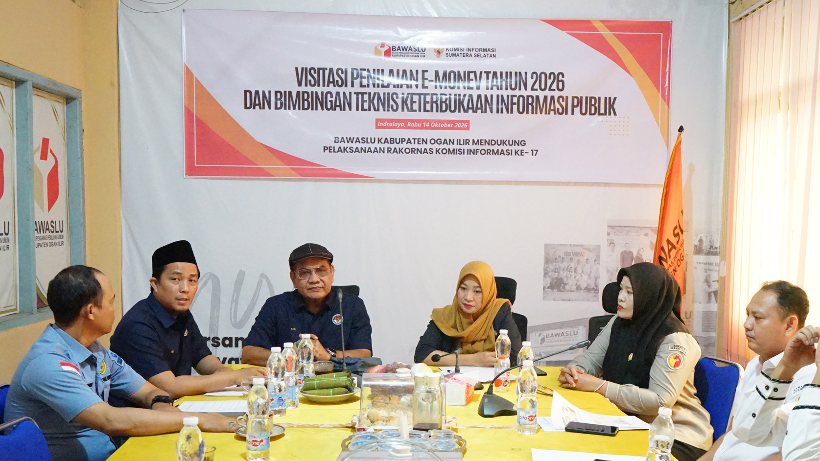 Visitasi Komisi Informasi Sumsel ke Bawaslu Ogan Ilir