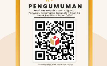 Pengumuman hasil tes tertulis panwascam