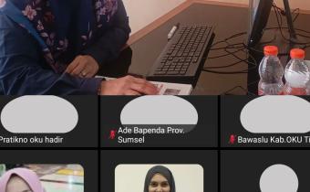 Bawaslu Ogan Ilir Hadiri Sosialisasi E-Monev oleh Komisi Informasi