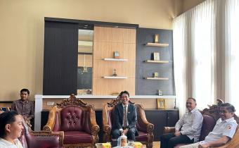 bawaslu ogan ilir audinsi ke ketua DPRD Ogan ilir