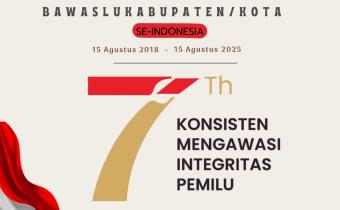 hut 7 tahun bawaslu ,kabupaten dan kota 