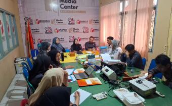 persiapan uji petik bawaslu ogan ilir terima kunjungan kpu ogan ilir